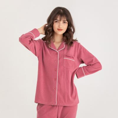 China New Arrival Plush Autumn Pajamas Set New Arrival Thermal Warm Women's Double Style Thin Sleep Wear Set for sale