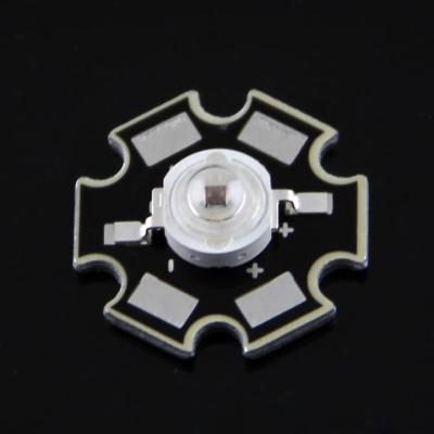 China AlGaInP Epistar Chip Star PCB 3w High Power Led With Led Climbing Heatsink Plants for sale