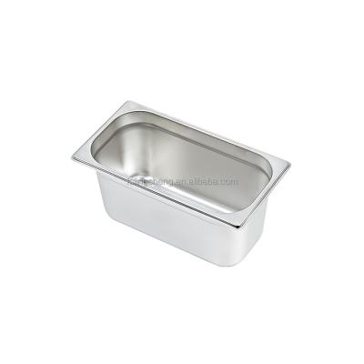 China Stand Food In Hotel Hot Selling High Quality European Stainless Steel Food Basin GN Serving Pan for sale