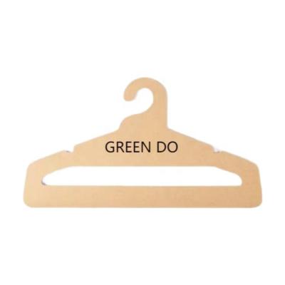 China Different Shapes Can Be Customized Eco - Friendly Paper Kraft Paper Hanger Cardboard Hanger For Adult Coat Or Dress for sale