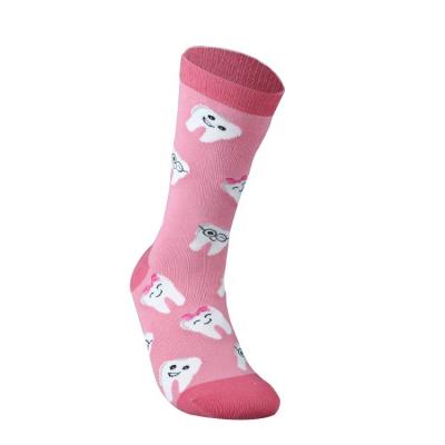 China Latest Design Breathable Fashion 3D Printing High Quality Women Fun Cotton Crew Socks for sale