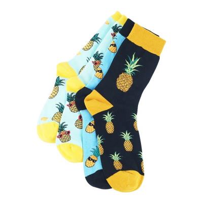 China Wholesale Price Comfortable Crew 3D Print Fruit Colorful Cotton Women's Breathable Socks for sale