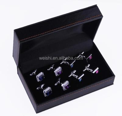 China Silver Custom Cufflinks Gift Box for sale