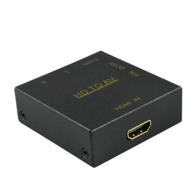 China CVBS Video+RCA Audio(R&L) Stock Hot Selling 1080P HDTV2AV POGO HDTV to RCA HDTV to Audio&Vedio Converter Metal Shell with CE for sale