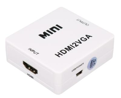 China LED Pogo HDTV to VGA HD Video Converter Mini HDTV to VGA with 1080P Audio HDTV to VGA Adapter for sale