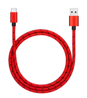 China Type-C Mobile Phone Pogo Data Line 3.1type C to USB Male 3A High Current Aluminum Case Braided Data Cable CE for sale