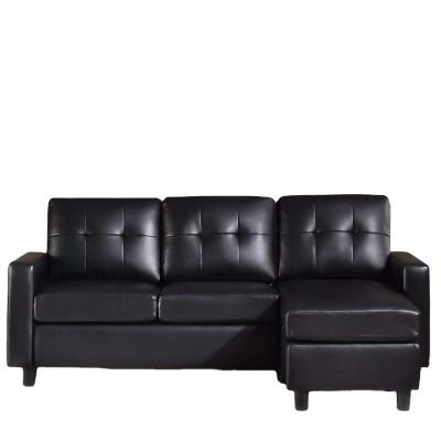 China Adjustable Turkish Leather Black Leather Living Room Sofa (Other) Smaller Classic Sofa In Big Size for sale