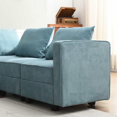 China Other Latest Design Living Room Sofa Furniture Comfortable PU Foam Relaxing Sofa for sale