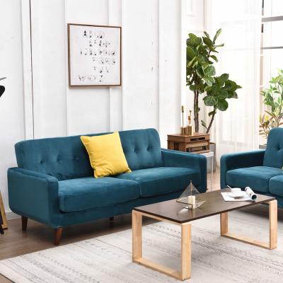 China Other European Design Italian Furniture Green Velvet Sofa Beds Living Room Furniture for sale