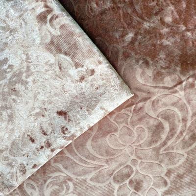 China New velvet waterproof emboss fabric with rhinestones wholesale for sale