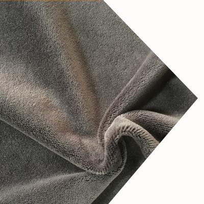 China Factory direct custom made polyester velvet fleece super soft fabric anti-static for sale