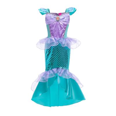 China New Beautiful Summer Princess Dress Mermaid Girl Dress Halloween Costumes for sale