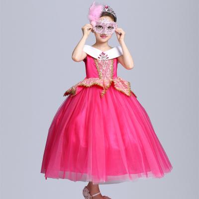 China Halloween 2021 children's dress Belle Princess Aurora girl dress costume children's clothing wholesale for sale