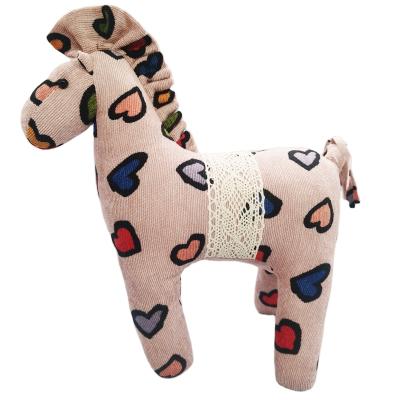 China Canvas Fabric Stuffed Plush Stock Ware Horse Home / Cafe Decoration Stuffed Toys for sale