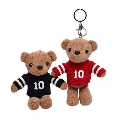 China Plush Teddy Bear Plush Toy Dress Teddy Bear Pendant Key Chain for sale