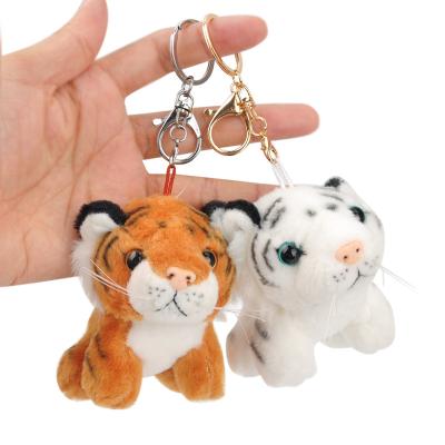 China Washable Tiger Doll Plush Toy Bag Ornament Key Chain Pendant Tiger Pendant for sale