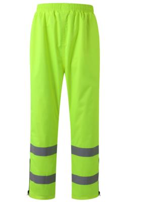 China Fire proof customized outdoor waterproof pants high-visibility fluorescent workwear uniforms working pants for sale