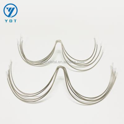 China Underwear Wholesale W Shape Underwire Stainless Steel Bone Wire Nylon Coated Bra Wire For Underwear/Bikini/Swimwear/Womenswear for sale