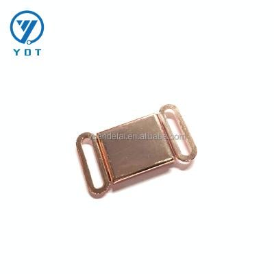 China Wholesale Rectangular Magnetic Underwear Buckle 16 MM/Customized Sizes For Horse Wear Metal Front Closure Snap For Garment for sale