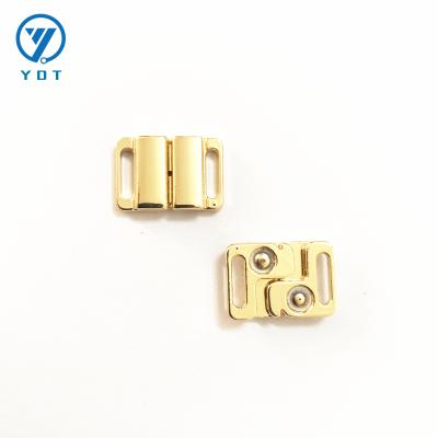 China Wholesale 10MM Underwear Metal Zinc Alloy Front Closure Snap Buckle for sale