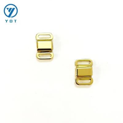 China Rectangular Magnetic Metal Front Closure Snap Buckle 9MM Underwear for sale