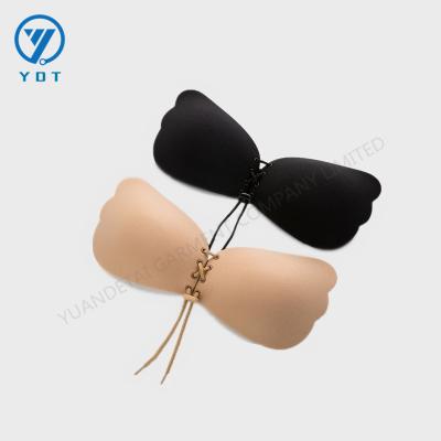 China Wholesale Strapless Underwear Lift Up 3/4 Cup Sticky Invisible Removable One Piece Bra For Underwear Bikini/Swimsuit/Wedding Dress for sale