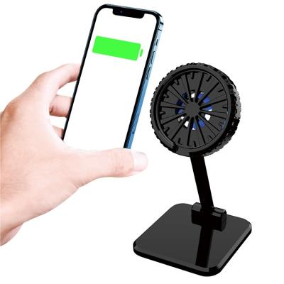 China Mobile Phone Charging FF911 Mag Safe Foldable Wireless Charger Fan Stand For iPhone 12 Series for sale