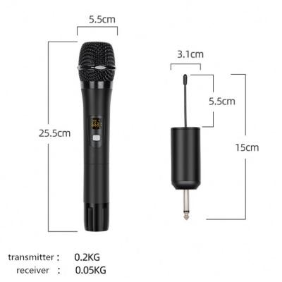 China Professional Handheld Karaoke Wireless Microphone Microphone Professional Wireless Microphone with CE RoHS for sale