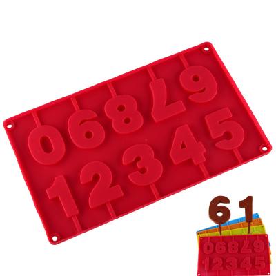 China Viable DIY Christmas Ornament Birthday Bless Alphabet Letter Number Resin Candy Cake Molds Silicone Chocolate Molds For Candles for sale