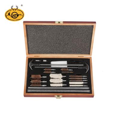 China Universal Pistol Gun Kit Gun Cleaning Kit In Wooden Case Brush Gun for sale