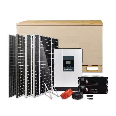 China Home Use Solar Power Home Energy Storage System All In One 10kw Off Grid Home Solar Power System for sale