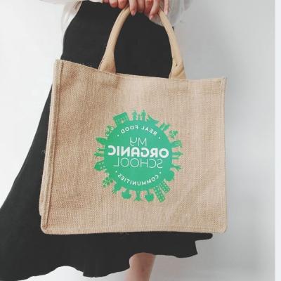 China jute shopping grocery tote bag for sale