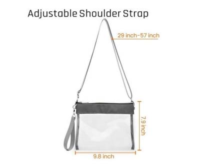 China PVC tote bag 2020 style women transparent handle bag for sale