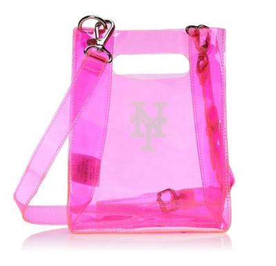 China PVC clear plastic tote shopping bag for sale