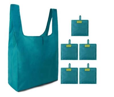 China Factory ripstop foldable nylon shopping bag with logo printing for sale