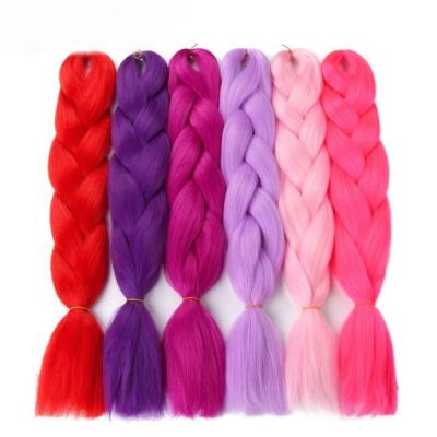 China Factory Wholesale 24inch braiding hair synthetic braid hair for sale