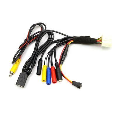 China Automobile Custom Automotive Audio / Auto Video / Camera Connector Cable Wire Harness for sale