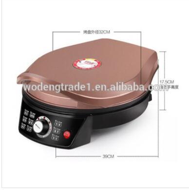 China 110-240v Car Pizza Oven with Bakelite Housing 2in1 Electric Pot BBQ Double Side Grill Pan with Thermos Griddle WD-540 for sale