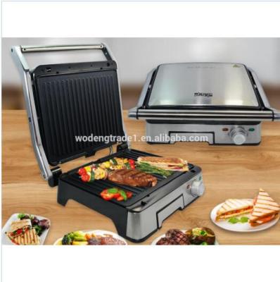 China Car 110-240vElectric BBQ Waffle/Sandwich Maker Bread Tray Double Sides Double Sides Baking Stainless Steel GrddleWD1116 Press Non-Stick Grill Pan for sale