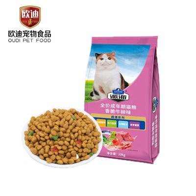 China Best Sustainable OEM Wholesale Beef Flavor Dry Bulk Kitten Cat Food For All Stages Cats for sale