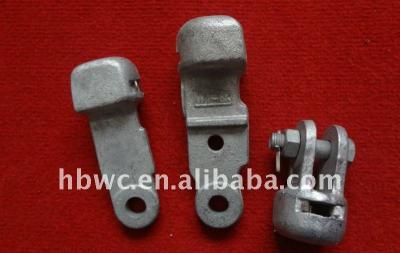 China Casting steel tie fittings, malleable iron plug-clevis eyes for sale