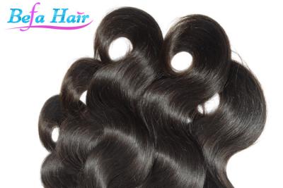 China Eurasian Virgin Hair Natural Color Human Hair Weft Body Wave Steam Processed for sale