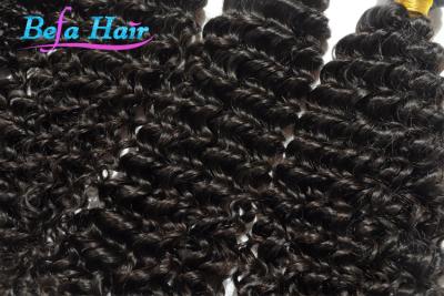 China Deep Curl Indian Temple Hair Natural Black One Donor No Lice Hair for sale