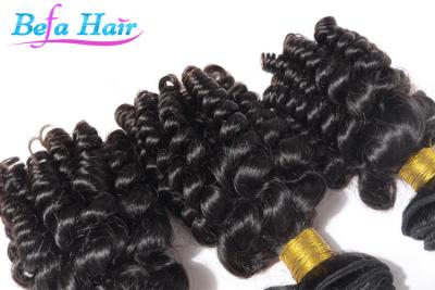 Cina Tessuto mongolo nero naturale dei capelli di Brown nessuna larghezza di groviglio 1.5m-2m in vendita