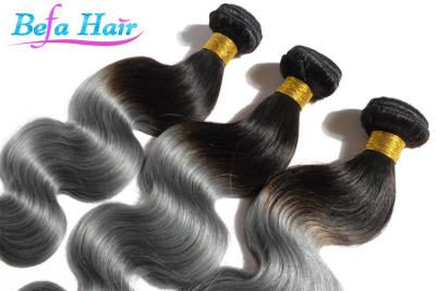 China High Temperature Ombre Human Hair Extensions Weft No Smell Tangle Free for sale