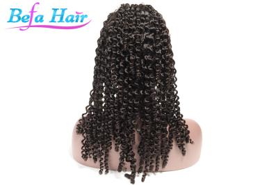 China 26 Inches Afro Kinky Curly Human Hair Lace Front Wigs No Easy Shedding Tangle for sale