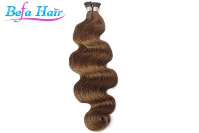 China Color 8# I I Tip Human Hair Extensions Professional 18 To 24 Inches for sale