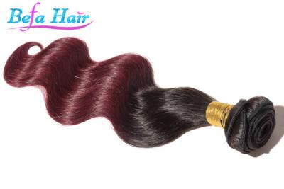 China Cabelo ondulado de derramamento não fácil durável humano do emaranhado das extensões do cabelo de Ombre Remy à venda