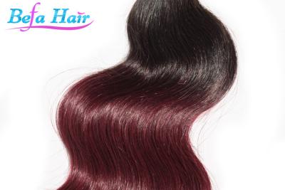 China 1b / 99J Human Hair Ombre Remy Hair Extensions Fast Shipping for sale