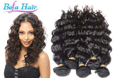 China Long Lasting French Curl Virgin Peruvian Hair Extensions No Tangle Wavy for sale